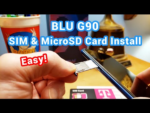 Italian Joey How To Easily Add Install SIM & MicroSD Card on BLU G90 Smartphone 📱
