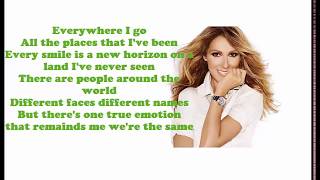 Celine Dion - Lets Talk About Love (Lyrics)