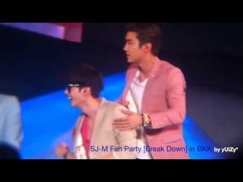[FanCam] 130216 SJ-M Fan Party Break Down in Bkk - WonHyuk Moment♥