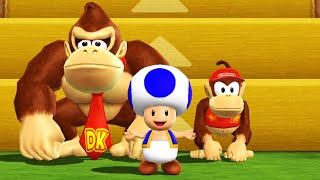 Mario Party 9 - Step It Up - Donkey Kong vs Diddy Kong (Master CPU)