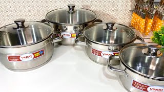 🥘Vinod Cook & Serve Pot | Amazon Festival Offer🎉| Navratri 2021 Offer | Heavy Bottom Steel Saucepot