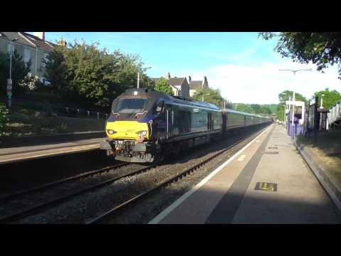 DRS Class 68's no's: 68002-68017 @ Oldfield Park {1Z68} 21/05/2017.