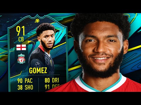 HE'S BACK! 😎 91 PLAYER MOMENTS GOMEZ PLAYER REVIEW - FIFA 21 ULTIMATE TEAM