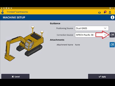 Trimble Earthworks/Cat Grade - Adding + Editing Correction Sources
