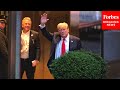 WATCH: Former President Trump Returns To Trump Tower After Closing Arguments In Hush Money Trial