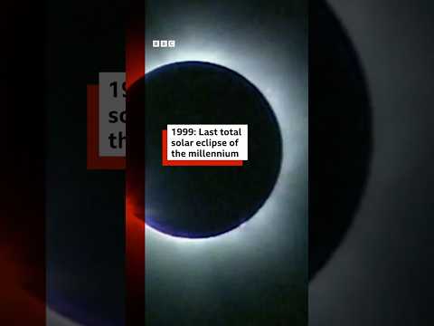 This was the last total solar eclipse of the millennium in 1999. #Eclipse #bbcnews