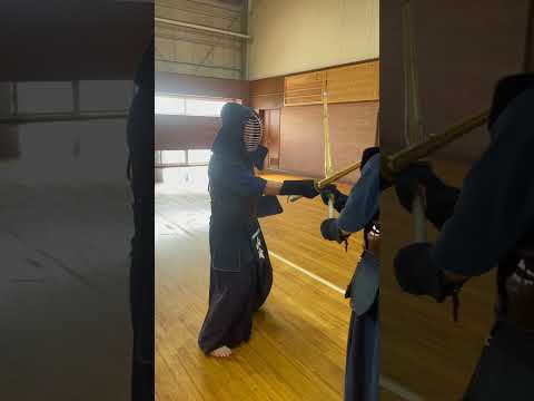 崩して引き面の打ち方 #剣道