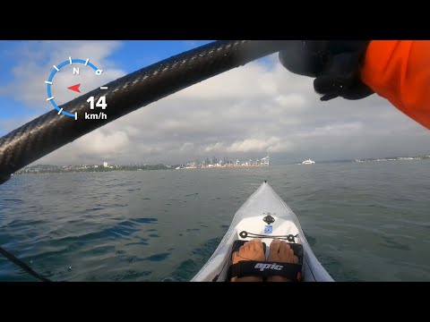 Cruising from Mission Bay to Orakei Marina - Epic V10L surfski