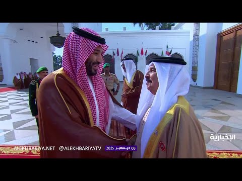 وصول ولي العهد إلى قصر الصخير في البحرين
