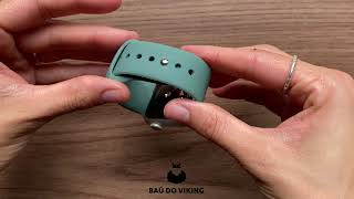 Vídeo de Pulseira Sport Silicone Pêssego Compatível com Apple Watch