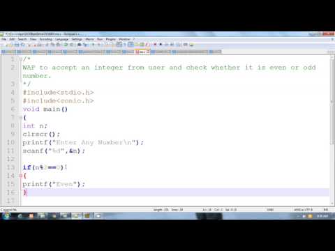C Programming The First C Language Program Part 1