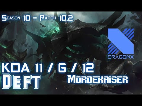 DRX Deft MORDEKAISER vs NOCTURNE Top - Patch 10.2 KR Ranked