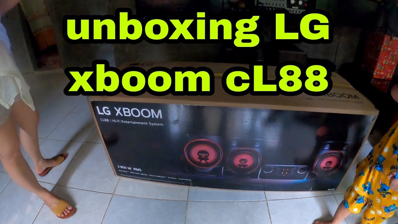 Unboxing LG xboom CL88