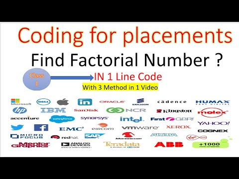 Factorial Program In Python In One Line Code Coding For Placement
