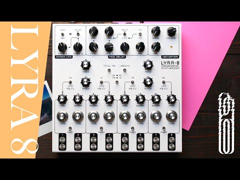 Soma Laboratory Lyra-8 8-Voice Organismic Analogue Synthesiser (orange) image 3
