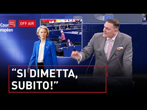 "SI DICE VON DER LEYEN, SI LEGGE CORRUZIONE": URSULA SE NE VA MENTRE UN DEPUTATO INVEISCE IN AULA
