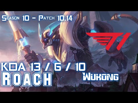 T1 Roach WUKONG vs RUMBLE Top - Patch 10.14 KR Ranked