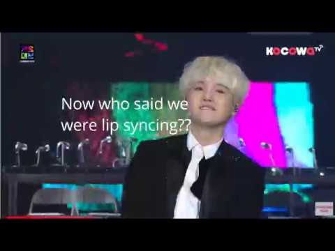 Suga's Response to HATERS- "BTS lip  syncs" Video