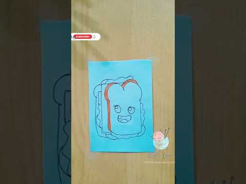 Easy way to draw sandwich 🥪#shorts #youtube #easy #sandwich #funny
