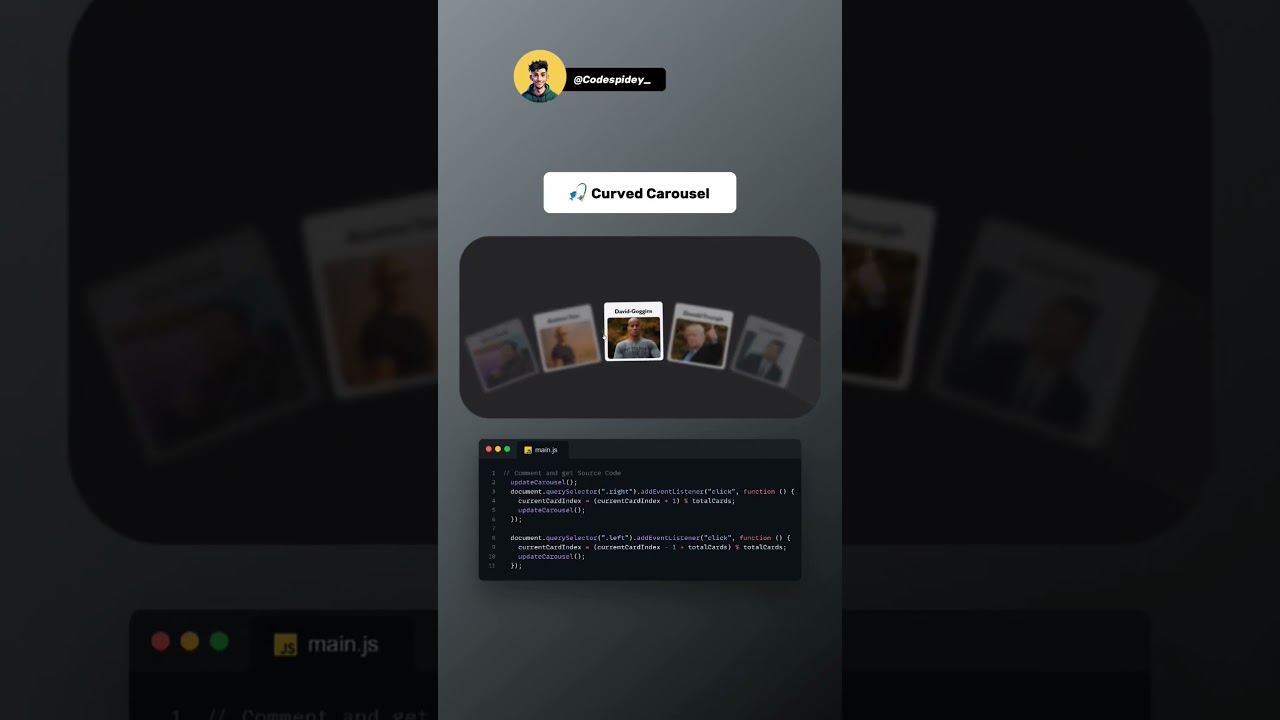 Horizontal Scroll Card by Vanilla JavaScript #javascript #webdesigning #web3 #frontend