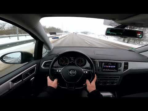 2015 Volkswagen Golf VII Sportsvan 1.6 TDI 110 Hp DSG | POV Test Drive