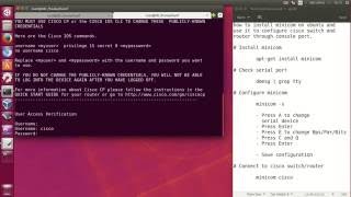 How to install minicom on Ubuntu to configure Cisco switches and routers through the console port