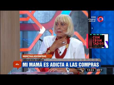 Conflicto de familia: "Mi mamá es adicta a las compras"