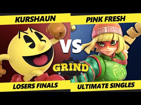 The Grind 297 LOSERS FINALS - Kurshaun (Pac-Man) Vs. Pink Fresh (Min Min) Smash Ultimate - SSBU