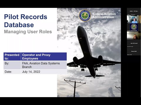 Pilot Records Database: July 14, 2022 – Managing User Roles