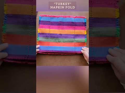 Turkey - Napkin Folding Thanksgiving Table Decor Idea / How to  Fold Napkin/ Easy Diy #decorationide