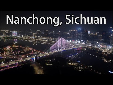 Fotografia aérea da China: cidade de Nanchong, província de Sichuan, Sichuan Nanchong "Capital da Seda" da China