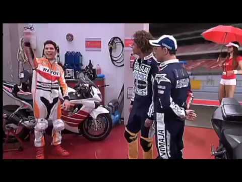 Rossi y Lorenzo visitan el BOX de Marc Marquez Parodia de TV3