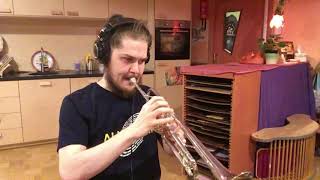 Meshuggah&#39;s &quot;The Exquisite Machinery of Torture&quot; Solo on Trumpet