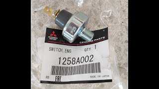 How to change a oil pressure sensor in Mitsubishi Lancer 02-06.