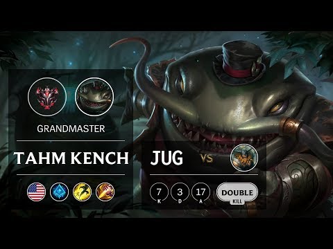 Tahm Kench Jungle vs Olaf - NA Grandmaster Patch 9.15