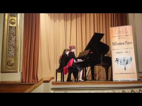 eMuse competition video-Carmina Vidrascu and Beatrice Popliuc, piano duo, 13 years old- ROMANIA