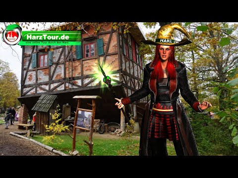 HarzHexe - Hexenhaus steht Kopf auf dem Hexentanzplatz bei Thale