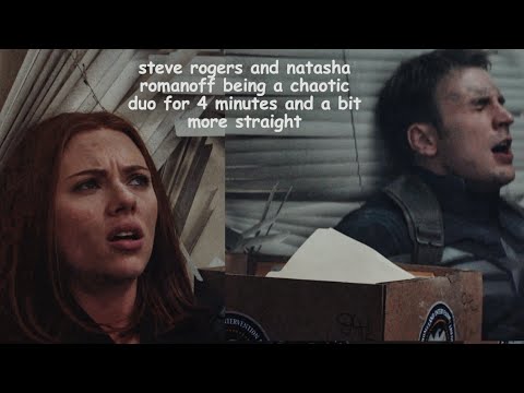 steve rogers and natasha romanoff being a chaotic duo for 4 minutes and a bit more straight