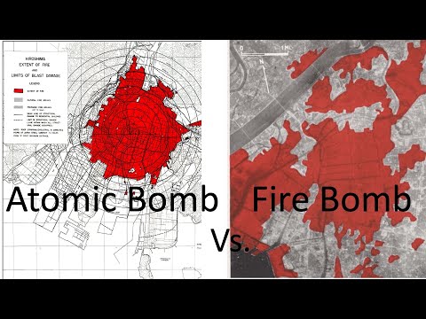 Atomic Bomb Vs. Tokyo Fire Bomb Damage