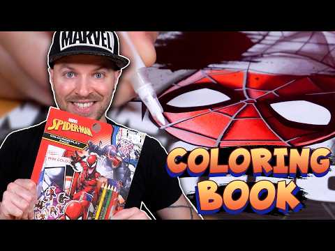 Professional Artist vs a 'CHILDRENS' Coloring Book | SPIDER-MAN