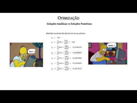 16  Otimização - Soluções Analíticas vs Numéricas