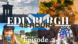 【スコットランド 女1人旅②Edinburgh / エジンバラ 1泊2日 後半】圧倒的な美しさ！St Giles' Cathedral, Calton Hill, Scottish Dinner