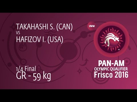 1/4 GR - 59 kg: S. TAKAHASHI (CAN) df. I. HAFIZOV (USA), 14-13