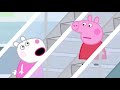 Peppa Pig Goes Up And Down On An Escalator