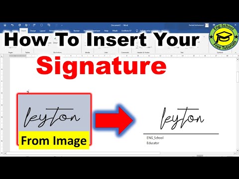 How to Insert Signature in Microsoft Word [From Paper to Word Document]