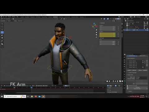 Michel Daneau - Blender Character Rig Demo - June 2024
