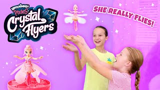 NEW Hatchimals Pixies Crystal Flyers Unboxing with Tic Tac Toy Addy and Maya - Real-flying Pixies!