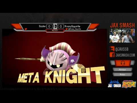 Jax Smash Weekly 5/19/16 - Sizzler(Meta Knight) Vs. KrazySquirtle(Sheik,Villiger) WR2