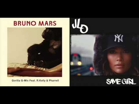 Bruno Mars Ft. R Kelly Vs Jennifer Lopez - Same Gorilla Girl [DJ Spoiltkid Mash Up]