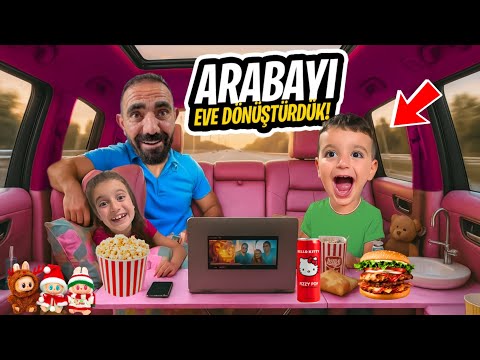 POYRAZ ELİF BABASI EVDEN KOVULDU!!ANNEMDEN GİZLİ ARABAYI EVE DÖNÜŞTÜRDÜK!!